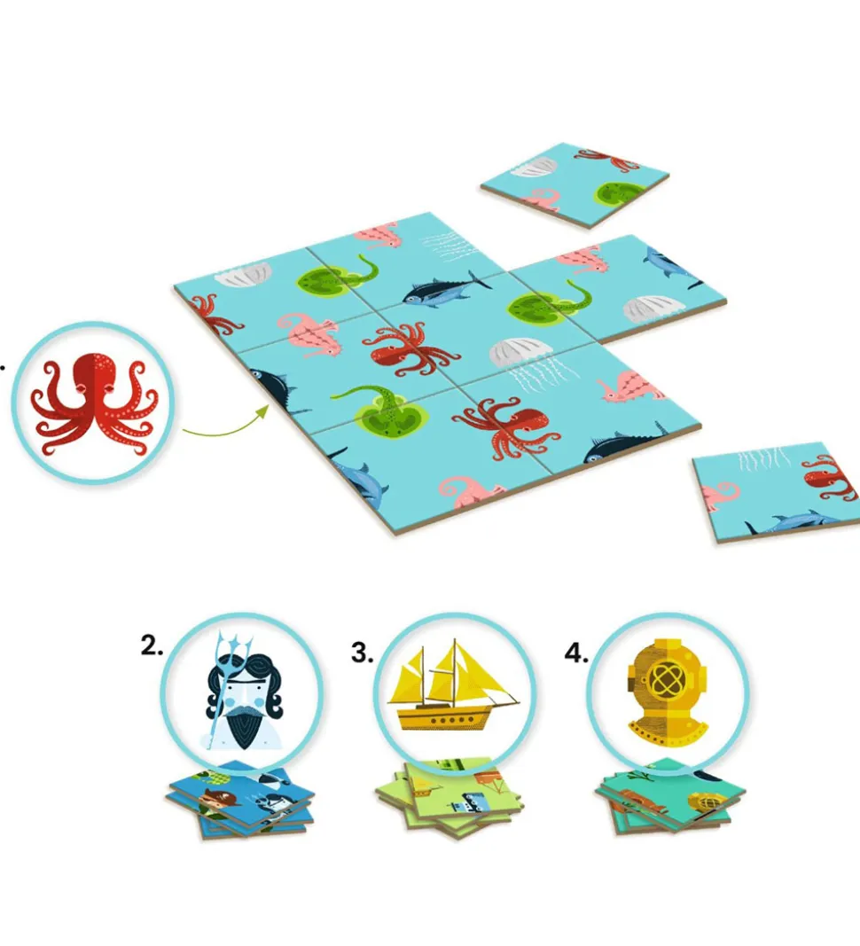 Djeco Puslespil - 9x4 Brikker - Ocean