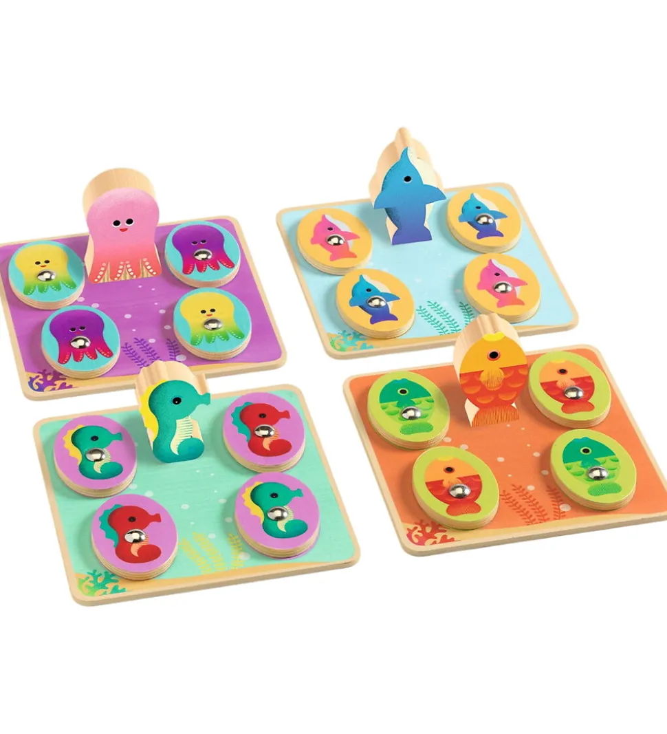 Djeco Spilsæt - Træ - 4 stk. - Havet