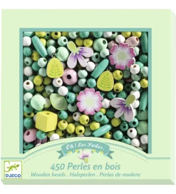 Djeco Træperler - 450 stk. - Blomster og Planter