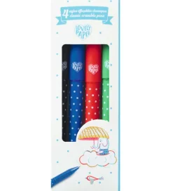 Djeco Tusser - 4 Classic Eeasable Pens