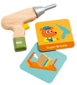 Djeco Værktøjskasse - Træ - Super Bricolo - Handyman