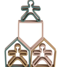 Dëna Aktivitetslegetøj - Silikone - 9 Dele - Nature