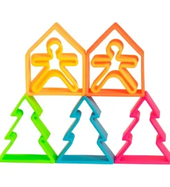 Dëna Aktivitetslegetøj - Silikone - 9 Dele - Neon