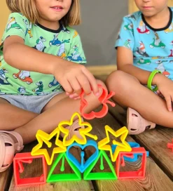 Dëna Aktivitetslegetøj - Silikone - Magisk Flip - 8 Dele - Neon