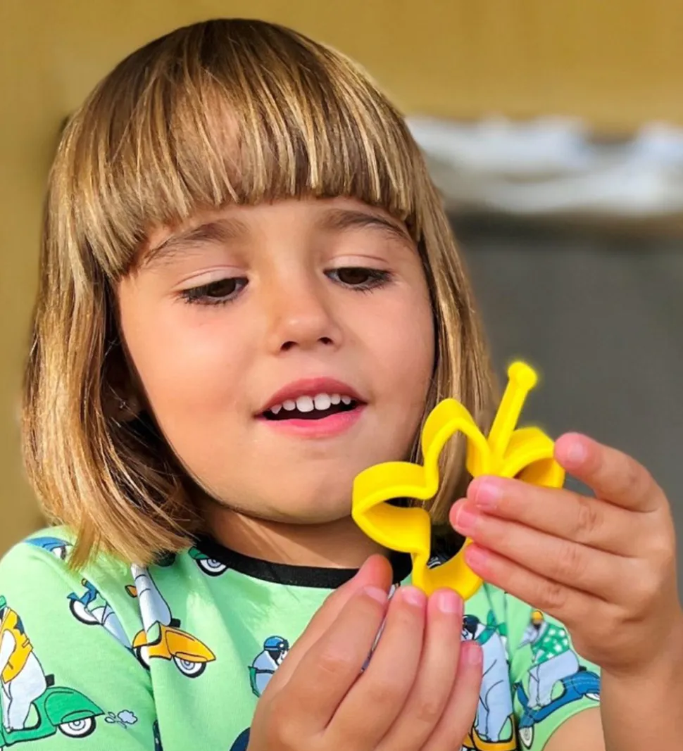 Dëna Aktivitetslegetøj - Silikone - Magisk Flip - 8 Dele - Neon