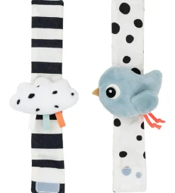 Done By Deer Håndledsranglesæt - 2-pak - Happy Clouds - Blå