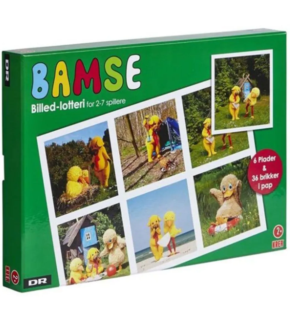 DR Billedlotteri - Bamse og Kylling - 6 Plader+36 Brikker