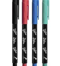 Eberhard Faber Tattoo Tusch m. Skabeloner - Kids - 4 Farver