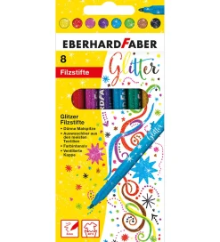 Eberhard Faber Tuscher - 8 stk - Glitter