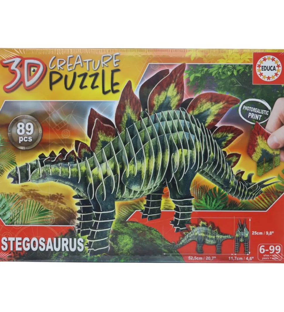 Educa 3D-Puslespil - Stegosaurus - 89 Brikker