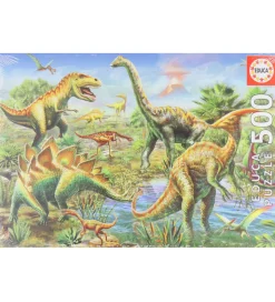 Educa Puslespil - 500 Brikker - Jurassic Playground