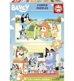 Educa Puslespil - 2x50 Brikker - Bluey