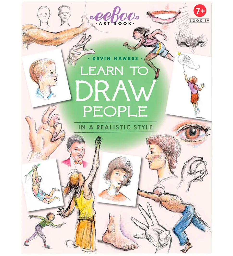 Eeboo Bog - Lær At Tegne Relistiske Mennesker - Engelsk
