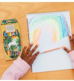 Eeboo Farveblyanter - 12 Stk. - Neon/Metallic - Unicorn