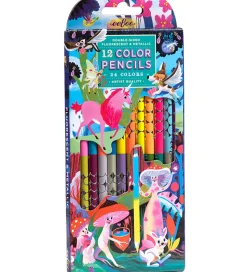 Eeboo Farveblyanter - 12 stk. - Neon/Metallic - Magiske Skabning