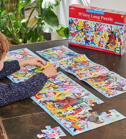 Eeboo Puslespil - 36 Brikker - 88,9x25,4 cm - Den Lange Musikpar