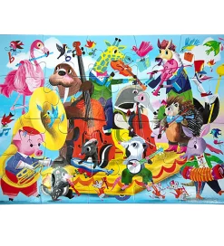 Eeboo Puslespil - 20 Brikker - 28x38 cm - Bandet Spiller