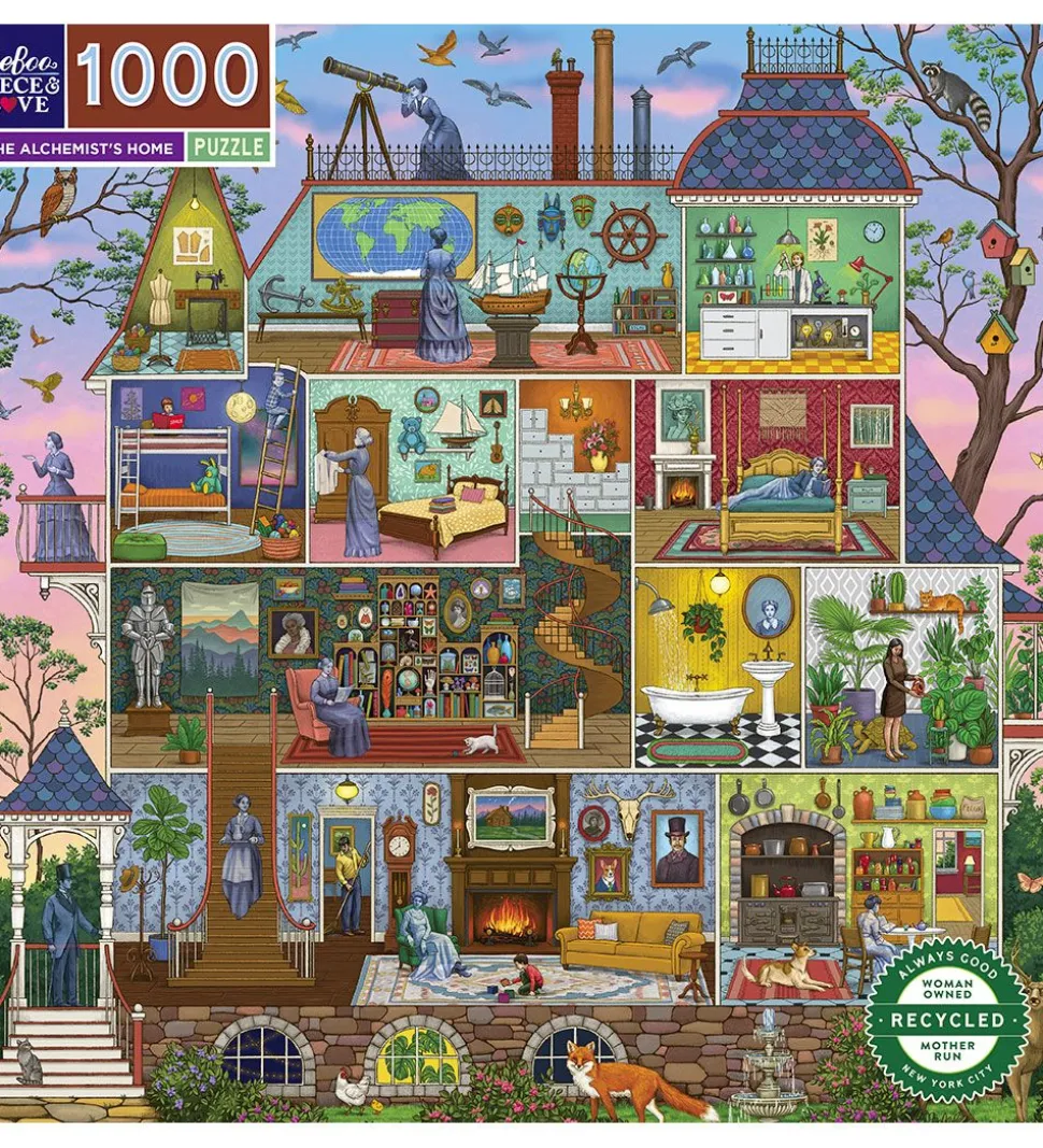 EeBoo Puslespil - 1000 Brikker - 58,5x58,5 cm - The Alchemist's
