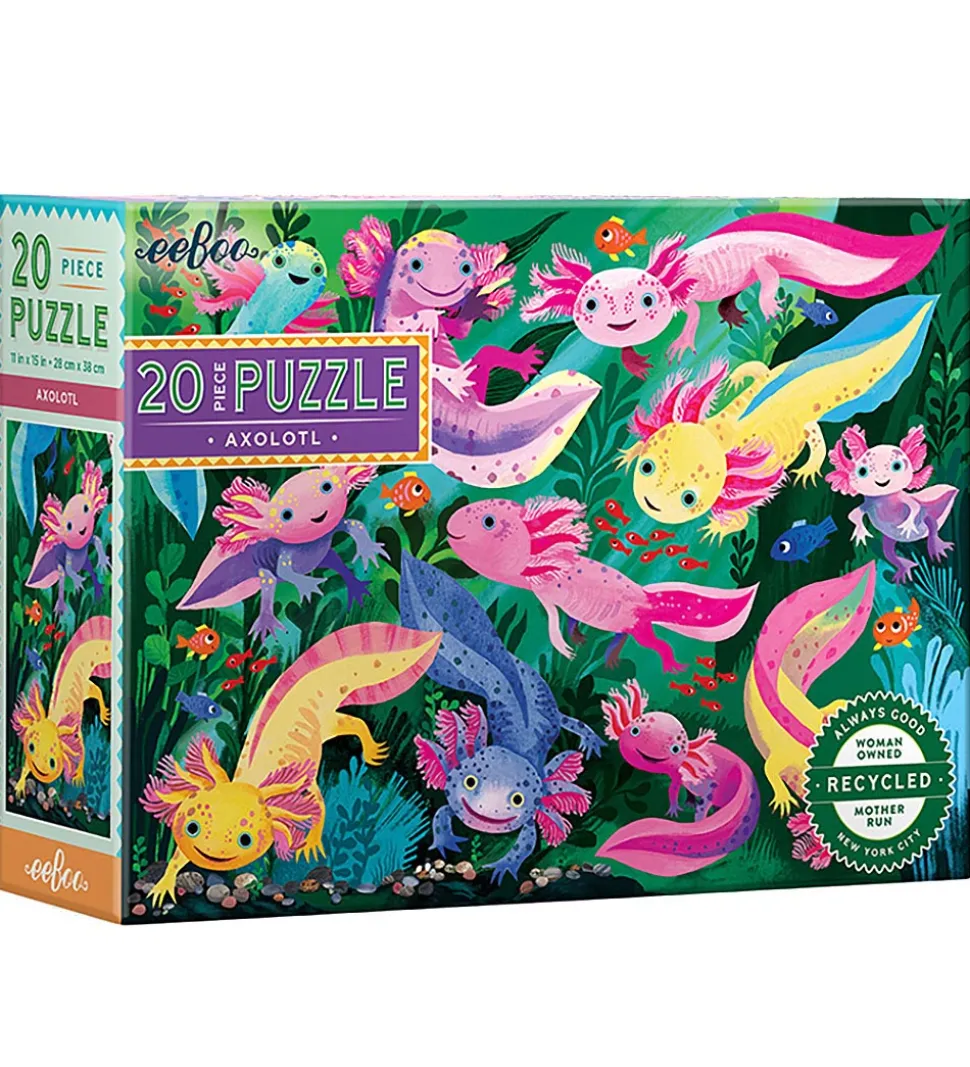 Eeboo Puslespil - 20 Brikker - 28x38 cm - Axolotl