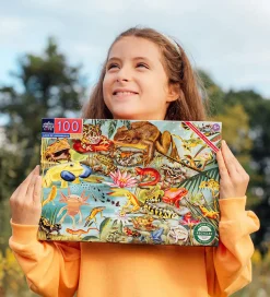 Eeboo Puslespil - 100 Brikker - 40,6x61 cm - Amfibier