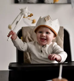 Fabelab Fødselsdagskrone m. Tal - Stof - Oat Milk