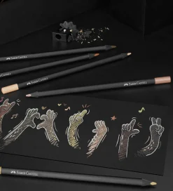 Faber-Castell Farveblyanter - Trekantet - Black Edition - 12 stk