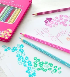 Faber-Castell Farveblyanter - Grip - 12 stk - Sparkle