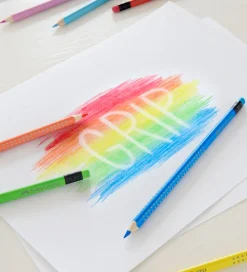 Faber-Castell Farveblyanter m. Viskelæder - Grip - 10 stk - Mult