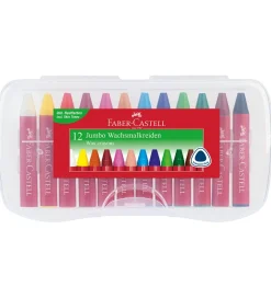 Faber-Castell Farvekridt - 12 stk - Jumbo - Multi