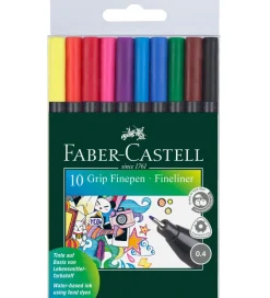 Faber-Castell Fineliner - Grip - 10 stk - Multifarvet