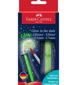 Faber-Castell Glitter Tuber - 2 stk. - Glow In The Dark