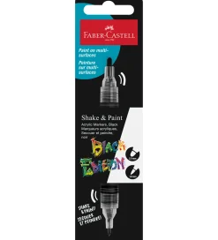 Faber-Castell Tusch - Shake & Paint Acrylic - Sort