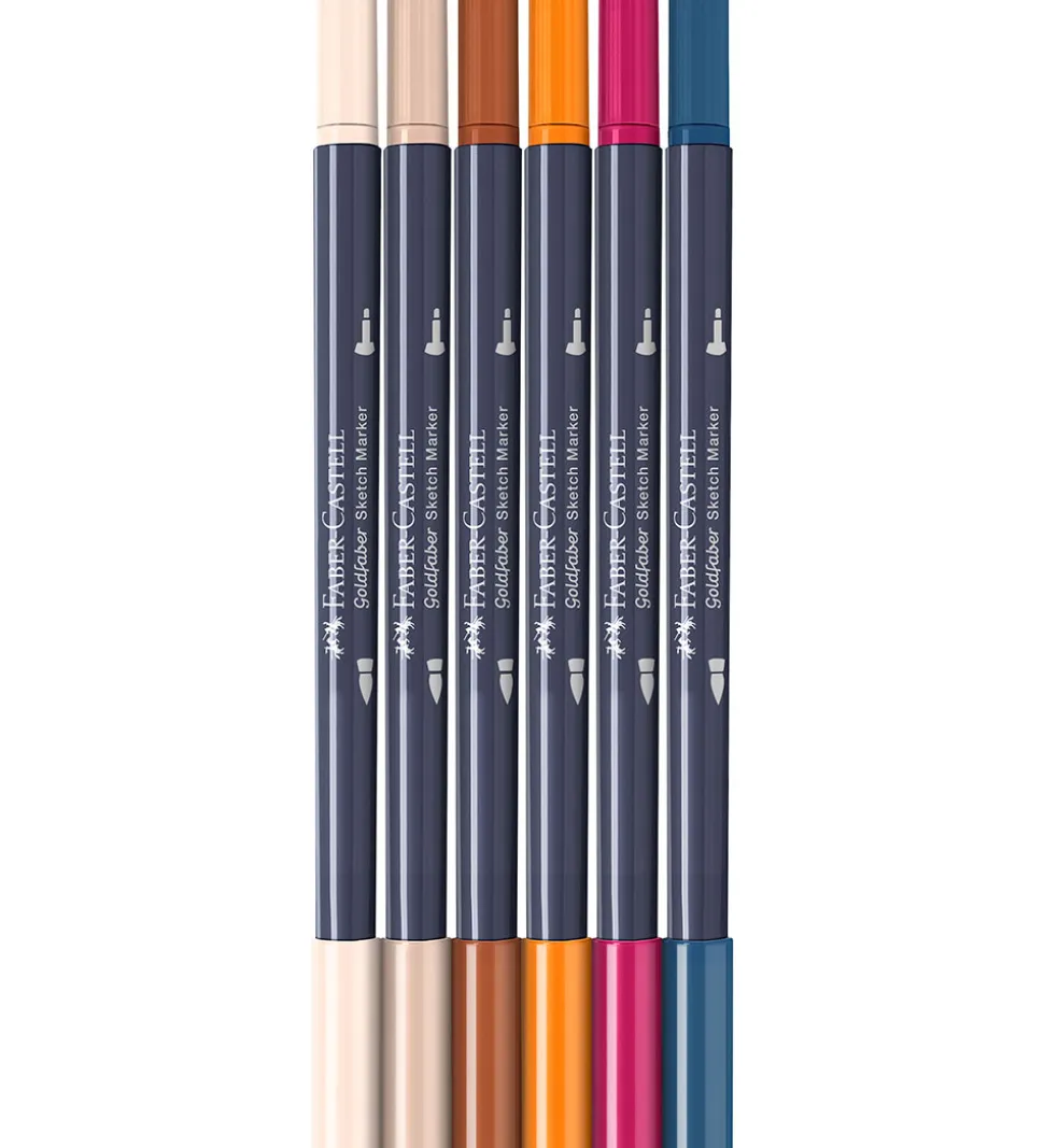Faber-Castell Tuscher - 6 Stk. - Goldfaber Sketch - Manga