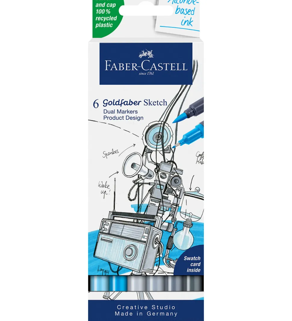 Faber-Castell Tuscher - 6 Stk. - Goldfaber Sketch - Product Desi