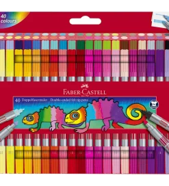 Faber-Castell Tuscher - Dobbelt Tyk/Tynd - 40 stk