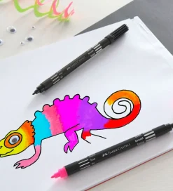 Faber-Castell Tuscher - Dobbelt Tyk/Tynd - 10 stk. - Neon