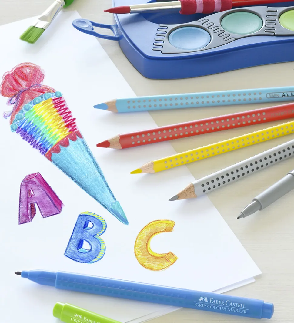 Faber-Castell Tuscher - Grip - 20 stk - Multifarvet