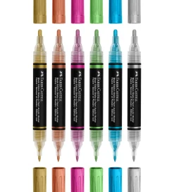 Faber-Castell Tuscher - Shake & Paint Akryl - 6 Stk. - Metallic