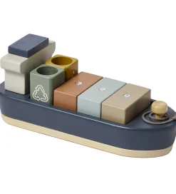 Flexa Containerskib - Træ - Play - 6 Dele - Multi