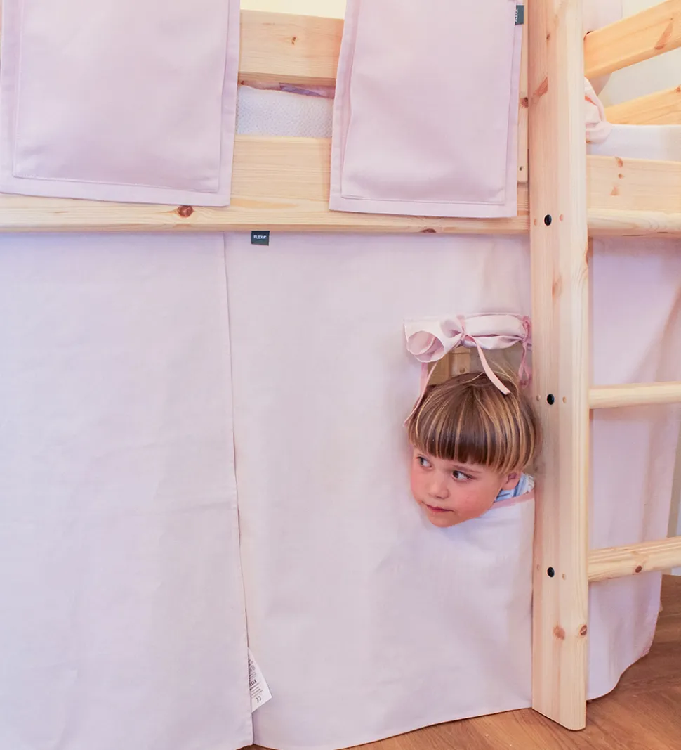 Flexa Legeforhæng Til Halvhøj Seng - Dawn - Mauve Morn