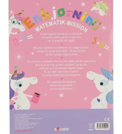 Forlaget Bolden Aktivitetsbog - Enhjørning Matematik-mission - D
