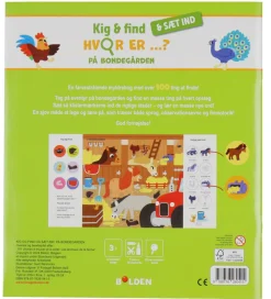 Forlaget Bolden Bog - Kig og find og sæt ind : Hvor er på bondeg