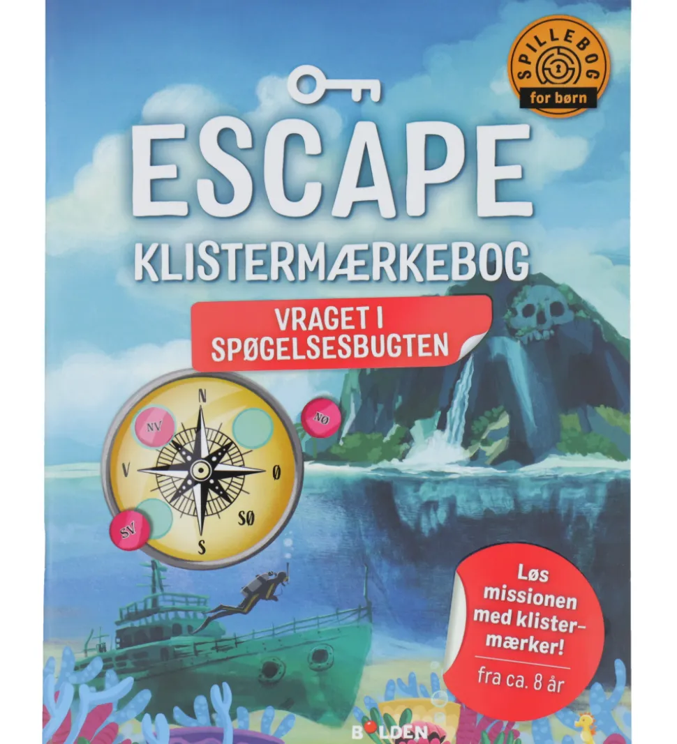Forlaget Bolden Escape Klistermærkebog - Vraget i Spøgelsesbugte