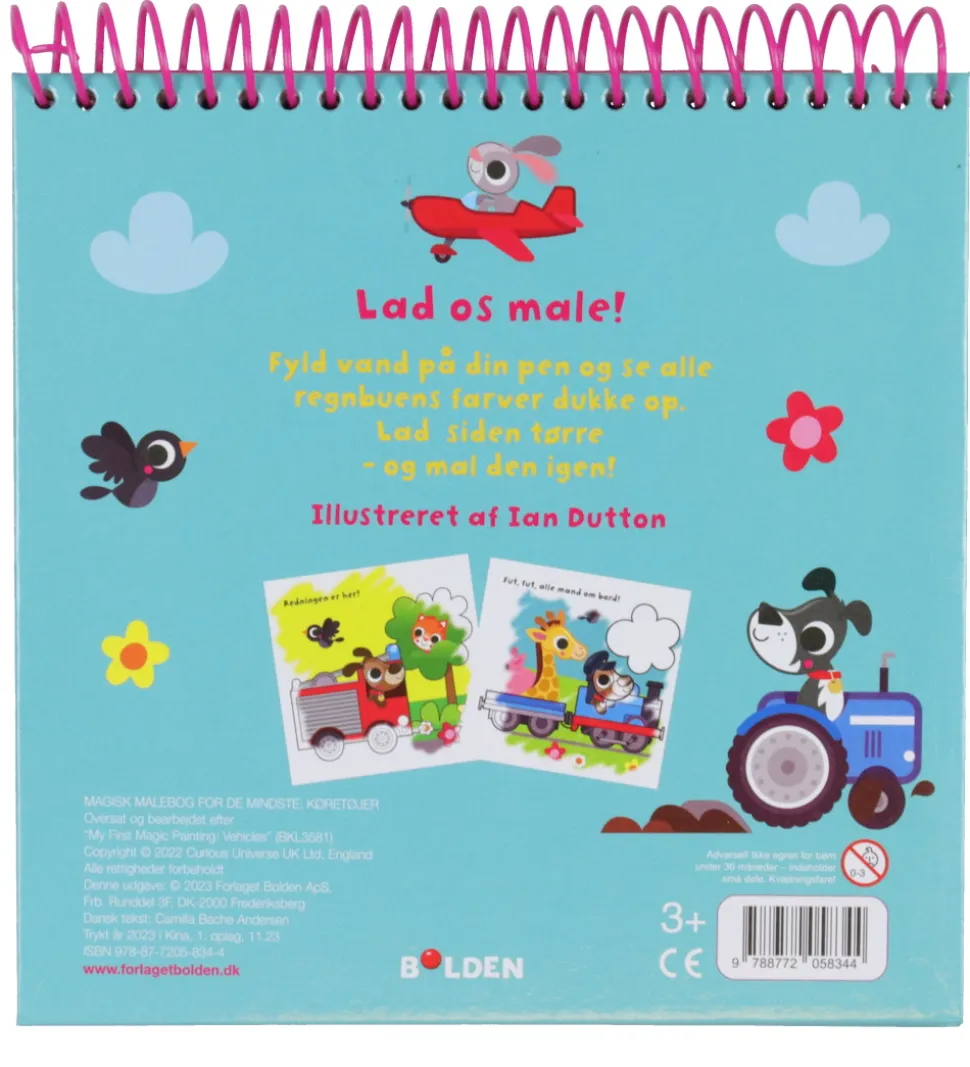 Forlaget Bolden Malebog - Magisk Malebog For De Mindste - Køretø