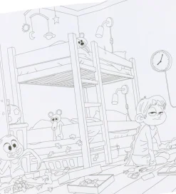 Forlaget Carlsen Malebog - Sallys Far Maler Byen Rød