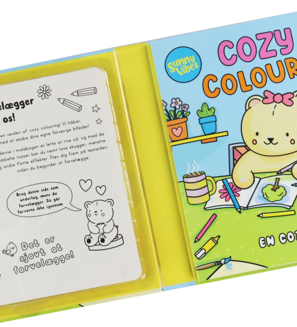 Forlaget Tukan Malebog - Cozy Colouring - Sunny Vibes - DA