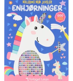Forlaget Tukan Malebog m. Juveler - Enhjørning - DA