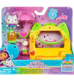 Gabby's Dollhouse Sæt - 8 Dele - Balcony Set - Cakey