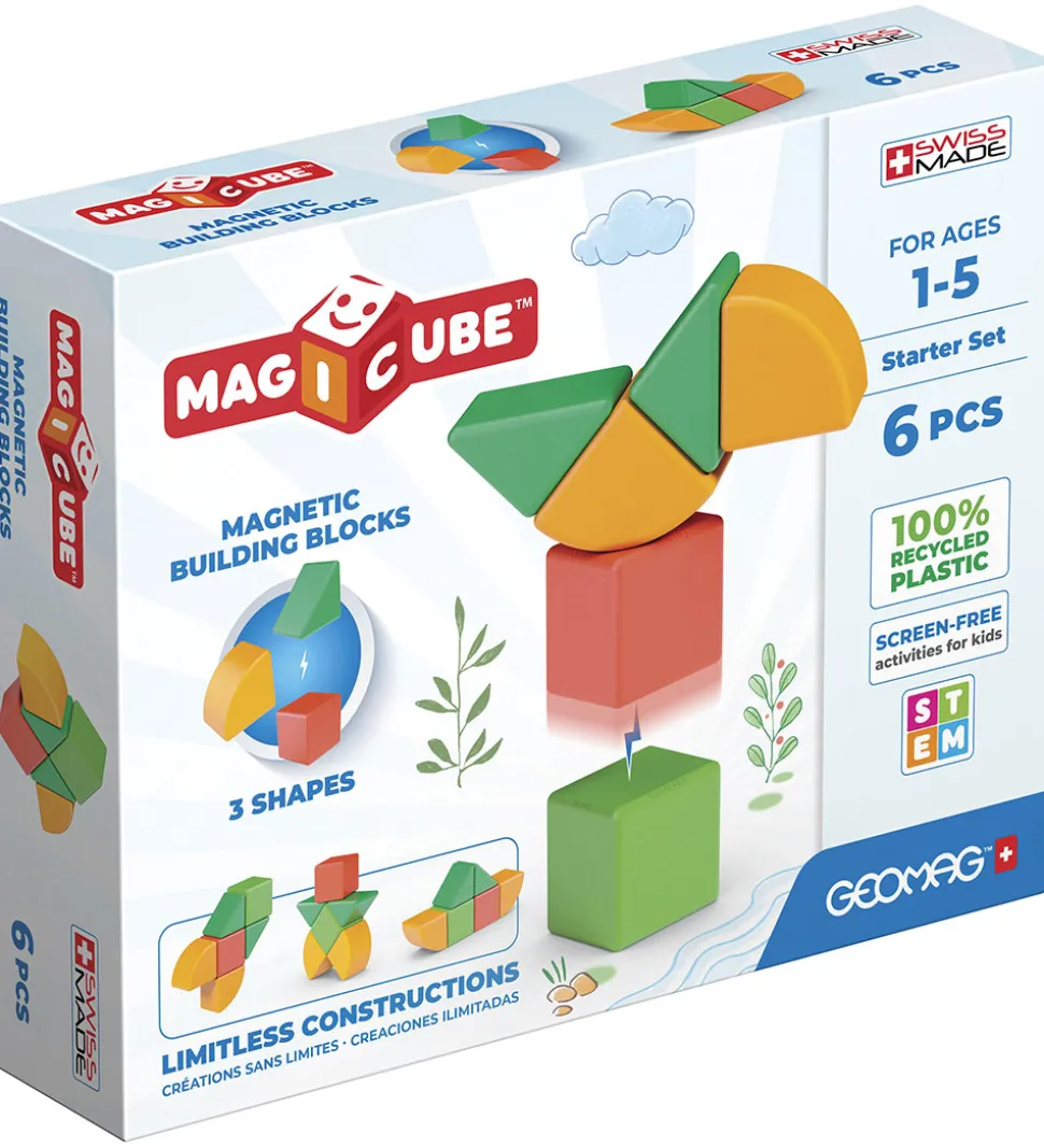 Geomag Magnetsæt - Magicube Starter Set - 6 Dele