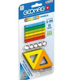 Geomag Magnetsæt - Supercolor Panels Recycled - 15 Dele